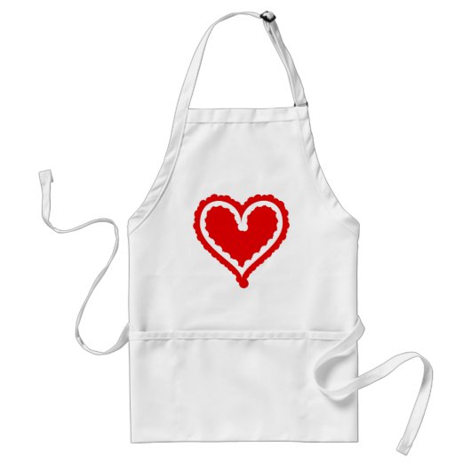 Funky Heart Standaard Schort (Voorkant)