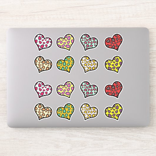 Funky Hearts Sticker (Computer)
