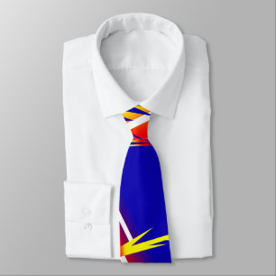 Funky heldere abstracte kunst Thunder Tie Stropdas