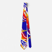 Funky heldere abstracte kunst Thunder Tie Stropdas (Voorkant)