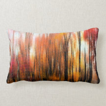 Funky Herfst Abstract Pillow