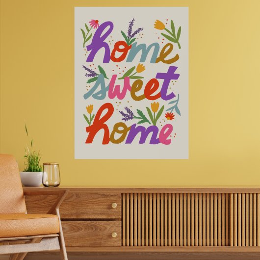 Funky Home Sweet Home Poster (Salon 2)