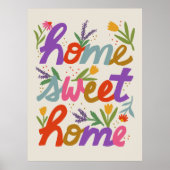 Funky Home Sweet Home Poster (Devant)