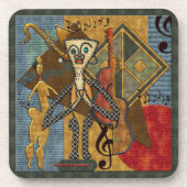 Funky Hot Jazz Set van 6 Bier Onderzetter (Voorkant)