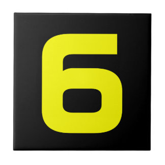 Funky House Numbers Tegeltje