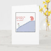 Funky Illustrated Angry Chicken Kaart (Gele Bloem)