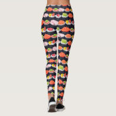 Funky Illustrated Sushi Leggings (Achterkant)