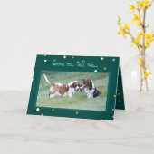 Funky "In Dog Years" Carte d'anniversaire avec Bas (Fleur jaune)