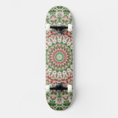 Funky ingewikkelde eclectische Boho Hippie Xmas Ma Skateboard (Voorkant)