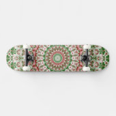 Funky ingewikkelde eclectische Boho Hippie Xmas Ma Skateboard (Horizontaal)