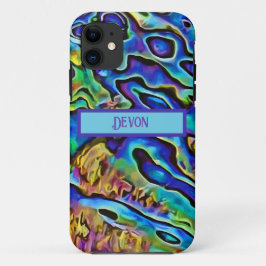 Funky Iridescent Abalone Zee Shell iPhone 11 Hoesje