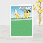 Funky Jealous Banana carte d'anniversaire (Fleur jaune)