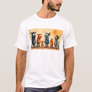 Funky Kaiju: Osaka-monsterkunst - Verspreid vreugd T-shirt
