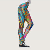 Funky Kaleidoscoop kleurrijke leggings (Rechts)