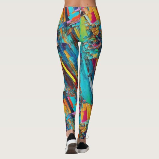 Funky Kaleidoscope leggings colorés (Dos)