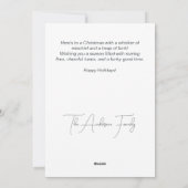 Funky kat op open haard Vrolijk kerstfeest Feestdagenkaart (Achterkant)