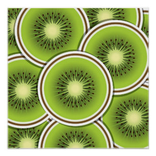 Funky kiwi-vruchtenmoes perfect poster