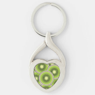 Funky kiwi's sleutelhanger
