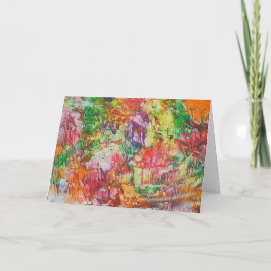 funky kleuren kaart (Voorkant)