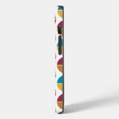 Funky Kleurrijke 70s Geometrisch Patroon Case-Mate iPhone Case (Achterkant / Links)