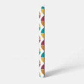 Funky Kleurrijke 70s  Geometrisch Patroon Samsung Galaxy Hoesje (Linkerkant)