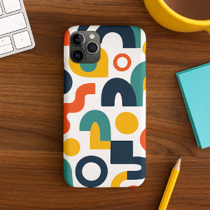 Funky kleurrijke amorfe vormen kunstpatroon iPhone 11Pro max hoesje