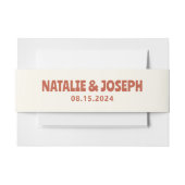 Funky Kleurrijke Bold Bright Retro Unieke bruiloft Uitnodigingen Wikkel (Voorkant Voorbeeld)