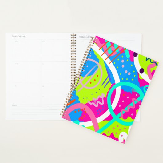 Funky kleurrijke Pop kunst Planner (Display)