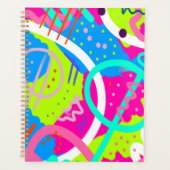 Funky kleurrijke Pop kunst Planner (Voorkant)
