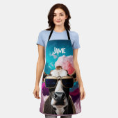 Funky Koe in Zonnebril Schort (Gedragen)