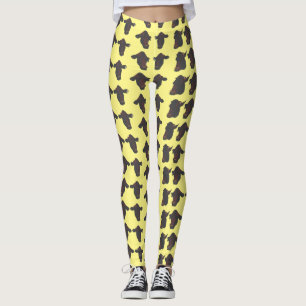 Funky Koe Koeien Hoofden Leggings