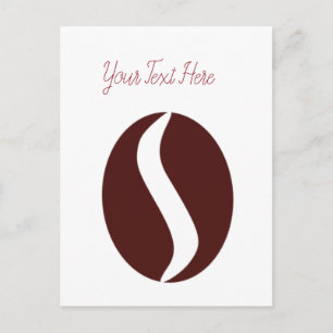 Funky koffieboon briefkaart