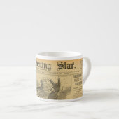 Funky krant Espresso Mok! Kop (Voorkant rechts)