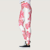 Funky Kudu Lily Fleurs Imprimer Leggings (Gauche)