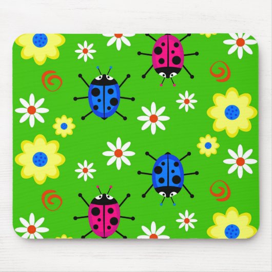 Funky Ladybugs Muismat (Voorkant)