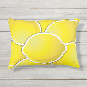 Funky lemon buitenkussen