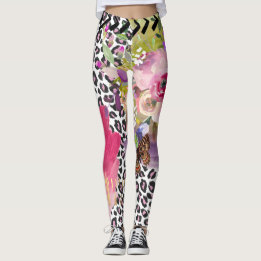 Funky Leopard en Floral leggings