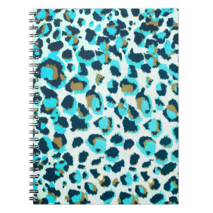 Funky Leopard Pattern Animal Zoo Art Animal Art Notitieboek