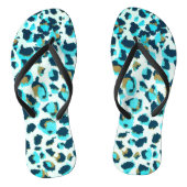 Funky Leopard Pattern Animal Zoo Art Animal Art Teenslippers (Voetbed)