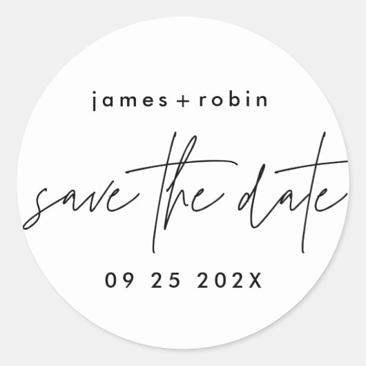 Funky Lijst | Casual vun. Modern Ronde Sticker (Voorkant)