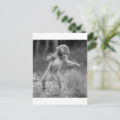 Funky Little Monkey Briefkaart (Staand voorkant)