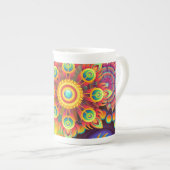 Funky Mandalas China Mug (Devant droit)