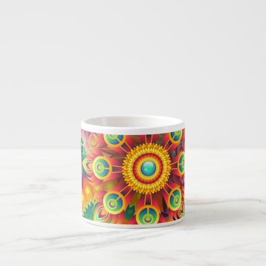 Funky Mandalas Espresso Cup Espresso Kop (Voorkant)