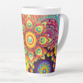 Funky Mandalas Latte Mok (Rechterhoek)