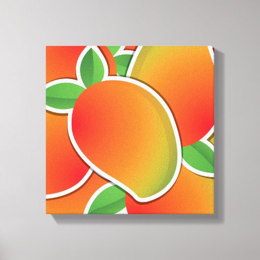 Funky mango canvas afdruk (Voorkant)