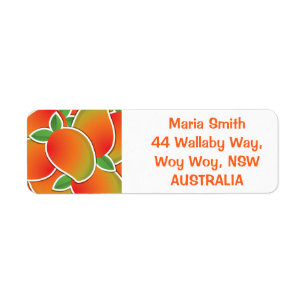 Funky mango etiket