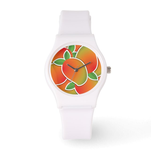 Funky mango horloge (Voorkant)