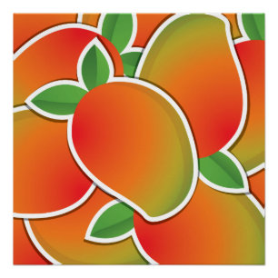 Funky mango perfect poster