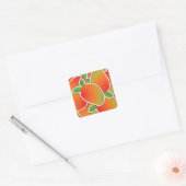Funky mango vierkante sticker (Envelop)