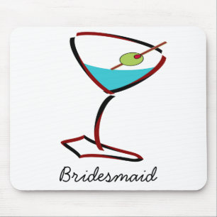 Funky martini red Bridesmaid Favors Muismat